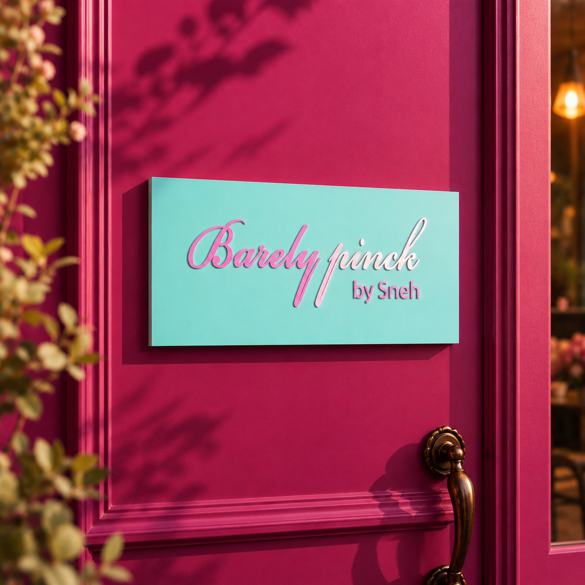 Custom Business Logo Sign | 3D Acrylic Salon Sign | Personalized Boutique Name Sign | Modern Reception Wall Decor | Brand Signage