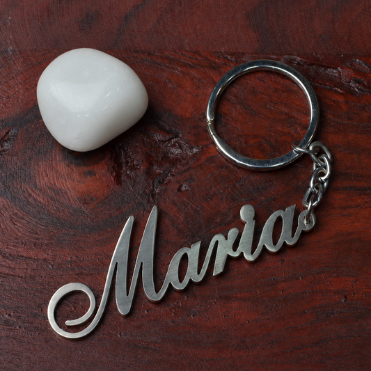 Stainless Steel Name Keychain