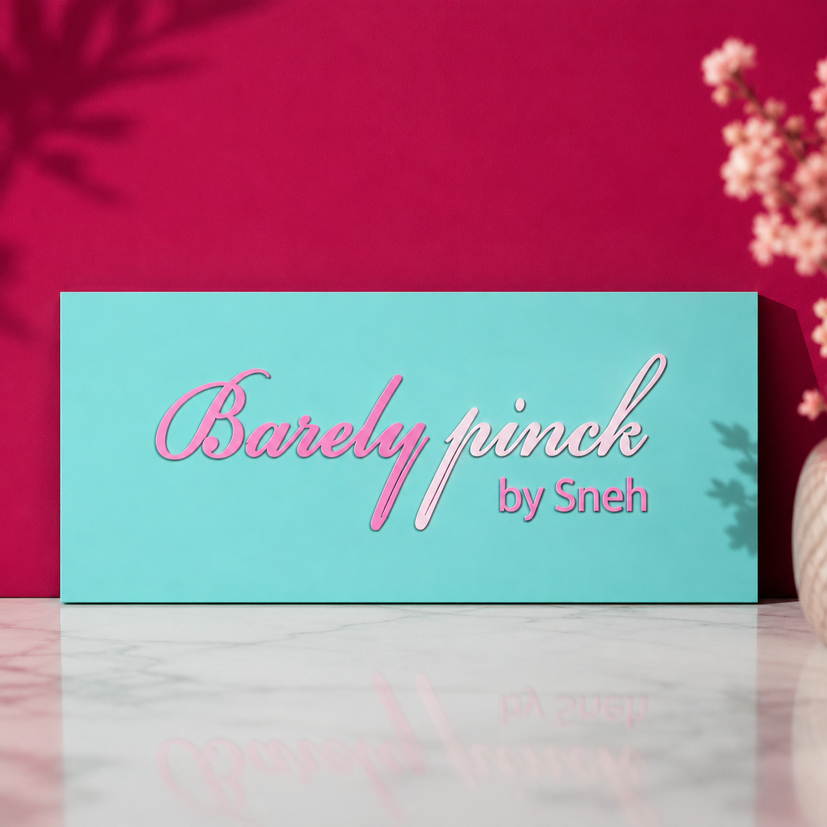 Custom Business Logo Sign | 3D Acrylic Salon Sign | Personalized Boutique Name Sign | Modern Reception Wall Decor | Brand Signage