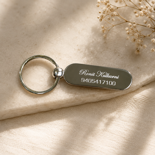 Stainless steel Engraved Keychain